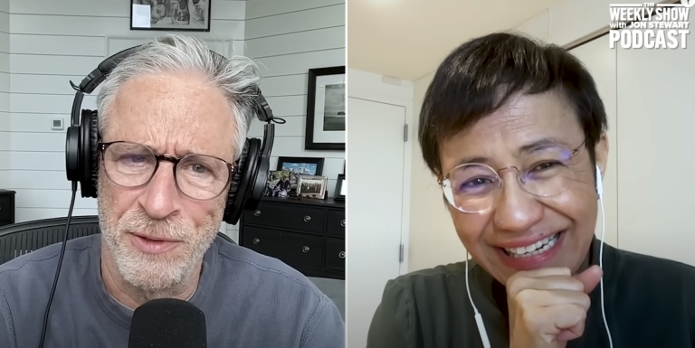 Jon Stewart Interviews Maria Ressa On The US’s Authoritarian Slide